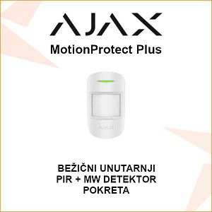 AJAX MotionProtect Plus BEŽIČNI PIR I MIKROVALNI DETEKTOR POKRETA