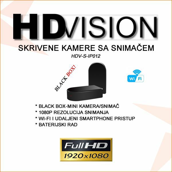 HDVISION BLACK BOX SKRIVENA WIFI KAMERA SA SNIMAČEM HDV-S-IP012
