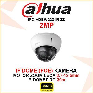 DAHUA 2MP IP DOME KAMERA ZA VIDEONADZOR IPC-HDBW2231R-ZS