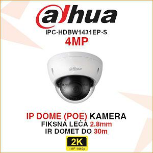 DAHUA 4MP IP DOME KAMERA ZA VIDEONADZOR IPC-HDBW1431EP-S