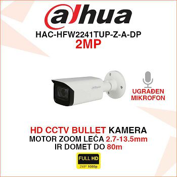 DAHUA CCTV FULL HD BULLET MOTOR ZOOM KAMERA HAC-HFW2241TUP-Z-A-DP