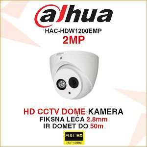 DAHUA CVI DOME KAMERA ZA VIDEONADZOR 2MP HAC-HDW1200EMP