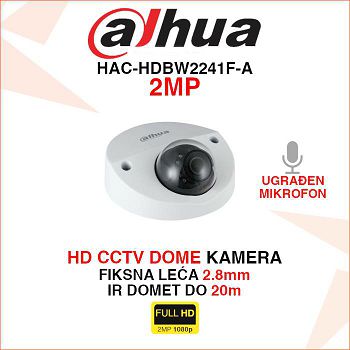 DAHUA FULL HD ANALOGNA KAMERA SA MIKROFONOM HAC-HDBW2241F-A