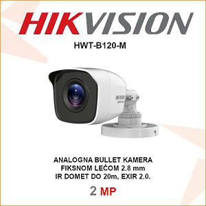 HIKVISION 2MP EXIR BULLET 2.8mm KAMERA HWT-B120-M