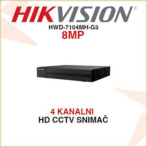 HIKVISION 4 KANALNI 8MP VIDEO SNIMAČ HWD-7104MH-G3
