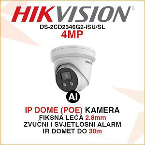 HIKVISION ACUSENSE IP KAMERA DS-2CD2346G2-ISU/SL 4MP 2.8mm
