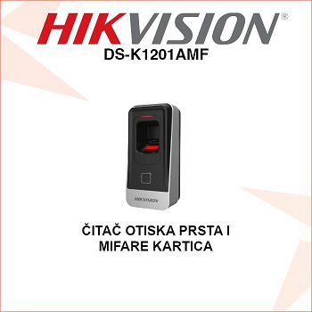 HIKVISION ČITAČ OTISKA PRSTA I MIFARE KARTICA DS-K1201AMF
