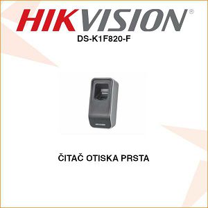 HIKVISION ČITAČ OTISKA PRSTA ZA KONTROLU PRISTUPA DS-K1F820-F