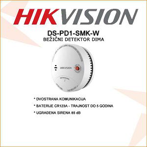 HIKVISION BEŽIČNI DETEKTOR DIMA DS-PD1-SMK-W