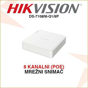 HIKVISION DIGITALNI VIDEO SNIMAČ DS-7108NI-Q1/8P
