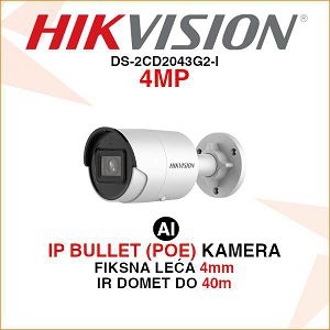 HIKVISION IP BULLET ACUSENSE KAMERA DS-2CD2043G2-I 4MP 4mm