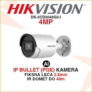 HIKVISION IP BULLET ACUSENSE KAMERA DS-2CD2043G2-I 4MP 2.8mm