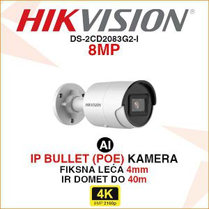 HIKVISION IP BULLET ACUSENSE KAMERA DS-2CD2083G2-I 8MP 4mm