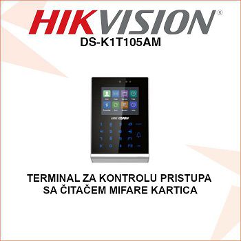 HIKVISION TERMINAL SA ČITAČEM KARTICA DS-K1T105AM