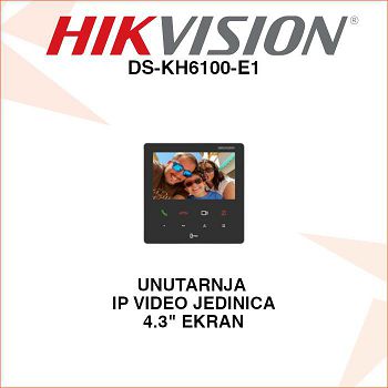 HIKVISION UNUTARNJA VIDEO JEDINICA ZA IP PORTAFON DS-KH6100-E1