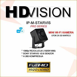 HDVISION IP MINI WIFI KAMERA SA UTOROM ZA SD KARTICU HDV-M-IP