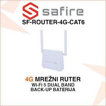SAFIRE 4G MREŽNI RUTER S BACKUP BATERIJOM SF-ROUTER-4G-CAT6