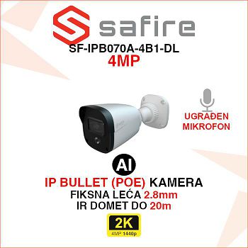 SAFIRE 4MP SMART BULLET IP KAMERA SF-IPB070A-4B1-DL