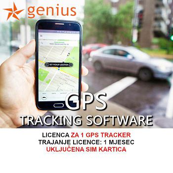 SOFTWARE ZA GPS PRAĆENJE VOZILA - LICENCA ZA 1 MJESEC GPS-007-1MJ