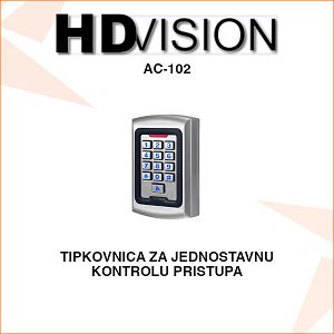 HDVISION TIPKOVNICA ZA KONTROLU PRISTUPA AC102