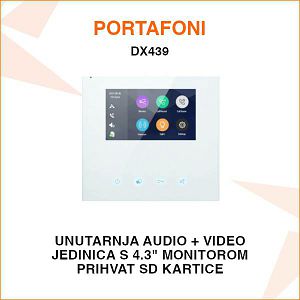 V-TEK UNUTARNJA WiFi VIDEO JEDINICA ZA PORTAFON DX439
