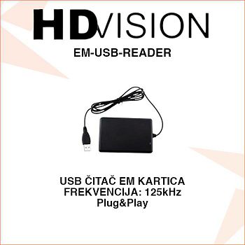 HDVISION USB ČITAČ RFID EM KARTICA EM-USB-READER