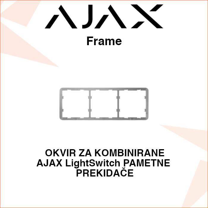 AJAX Frame OKVIR S 3 MJESTA ZA AJAX LIGHTSWITCH PAMETNE PREKIDAČE