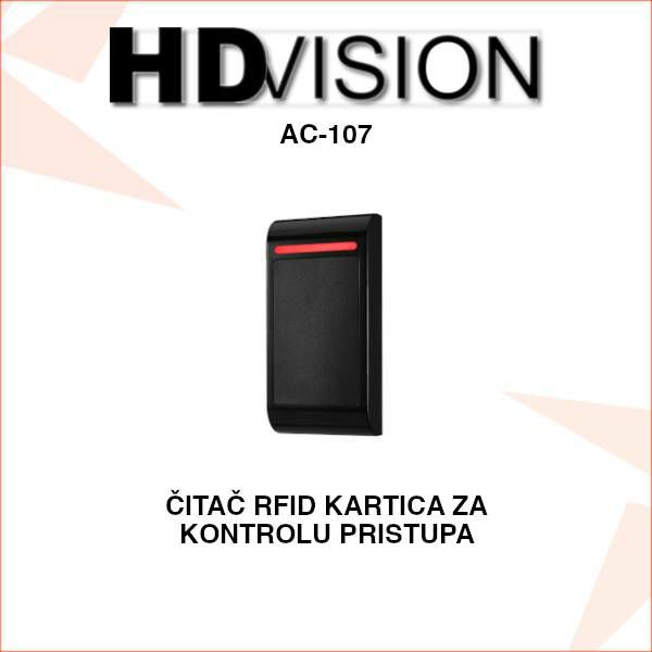 HDVISION ČITAČ RFID KARTICA ZA KONTROLU PRISTUPA AC107