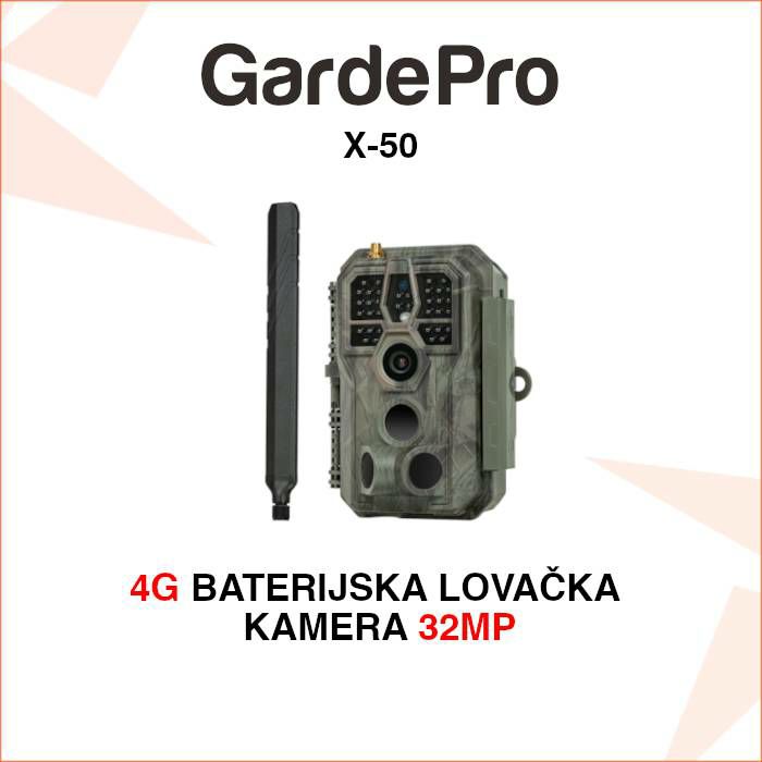 GardePro X50 LOVAČKA BATERIJSKA 4G KAMERA