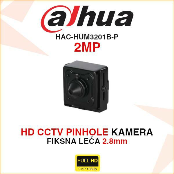 DAHUA CCTV STARLIGHT 2MP PINHOLE KAMERA HAC-HUM3201B-P