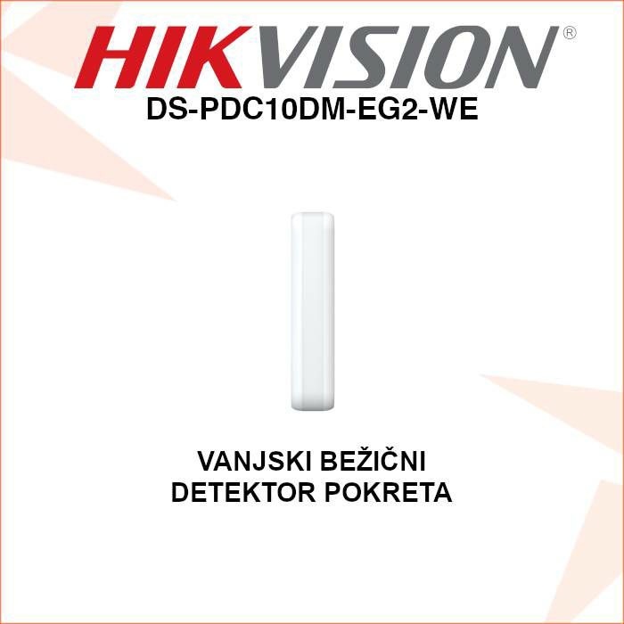 HIKVISION VANJSKI DETEKTOR POKRETA PIR, MIKROVALOVI DS-PDC10DM-EG2-WE