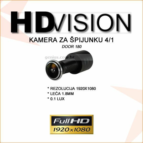 KAMERA ZA ŠPIJUNKU FULL HD 1080P 4u1 DOOR 180