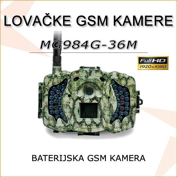 LOVAČKA BATERIJSKA GSM 4G KAMERA SA 36MP SENZOROM MG984G-36M