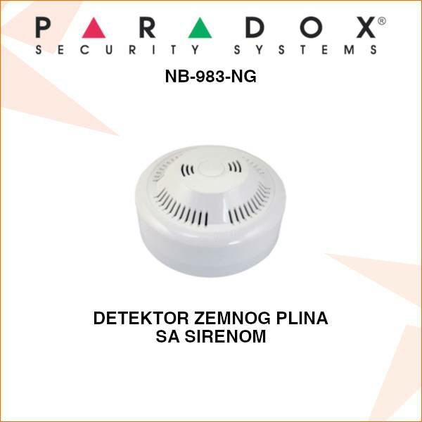 PARADOX DETEKTOR ZEMNOG PLINA SA SIRENOM NB-983-NG