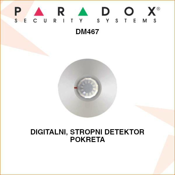 PARADOX DIGITALNI STROPNI DETEKTOR POKRETA DM467