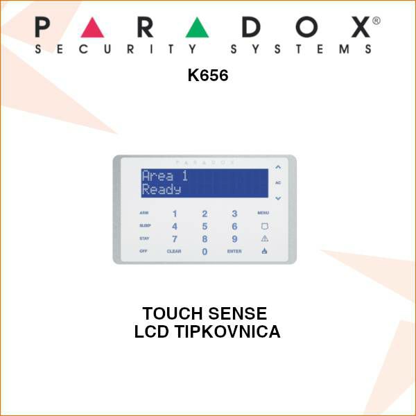 PARADOX TOUCH SENSE LCD TIPKOVNICA K656