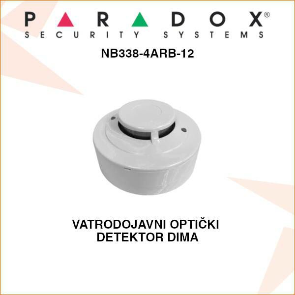 PARADOX VATRODOJAVNI OPTIČKI DETEKTOR DIMA NB338-4ARB-12