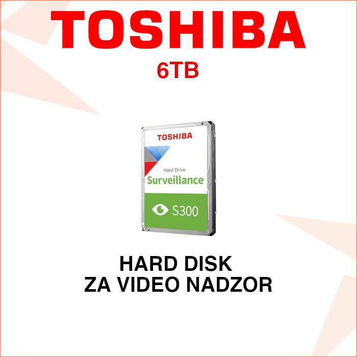 TOSHIBA 6TB PRO HARD DISK ZA VIDEO NADZOR HD6TB-T