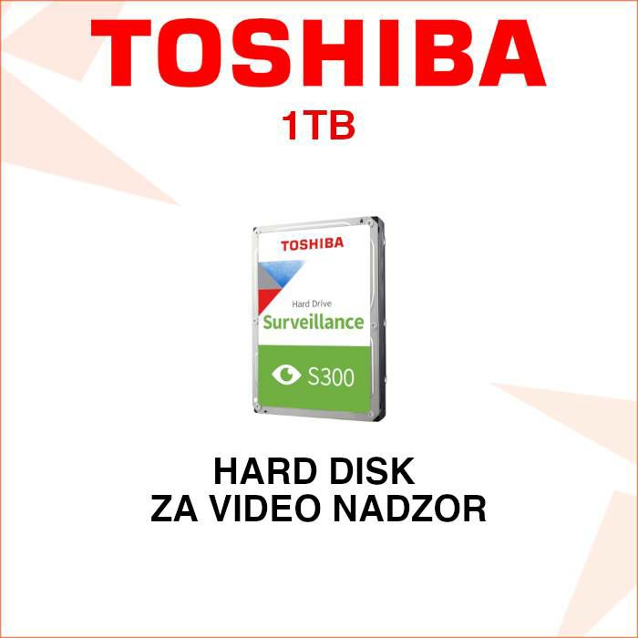 TOSHIBA 1TB PRO HARD DISK ZA VIDEO NADZOR HD1TB-T