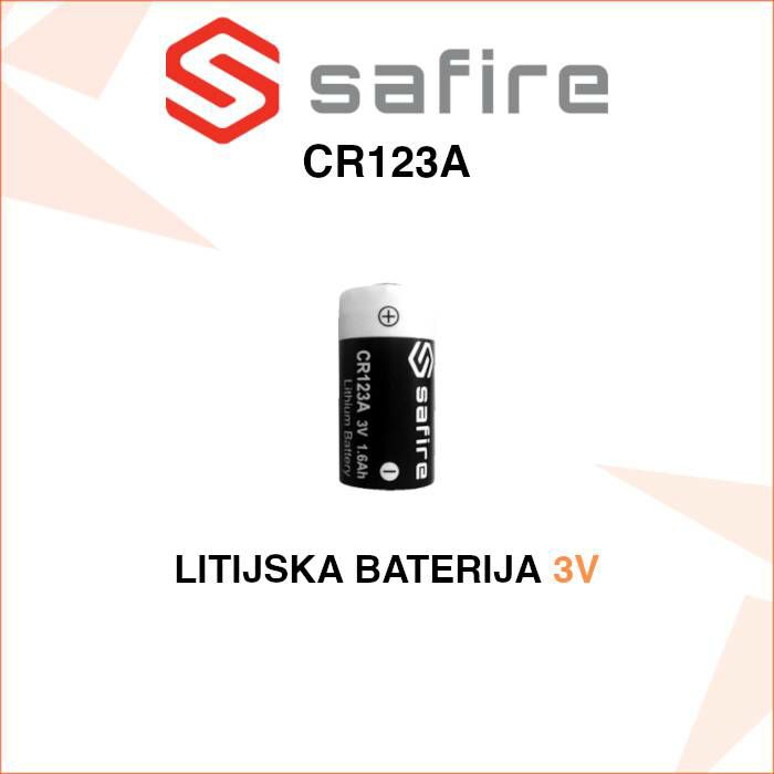 SAFIRE 3V LITIJSKA BATERIJA CR123A