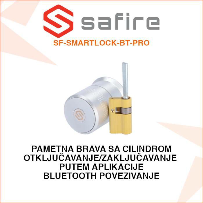 SAFIRE SMARTPHONE UPRAVLJIVA BRAVA SA CILINDROM SF-SMARTLOCK-BT-PRO