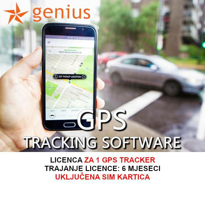 SOFTWARE ZA GPS PRAĆENJE VOZILA - LICENCA ZA 6 MJESECI GPS-007-6MJ